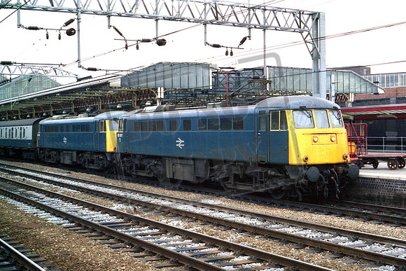 85007 & 85xxx (Cat No MSP85007) Crewe 07-06-1986 Mike Spencer