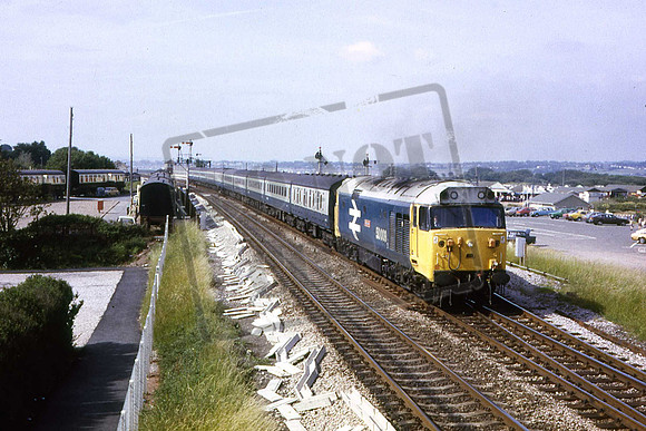 50009 CONQUEROR (Cat No UN50009) Dawlish Warren On Man Picc - Plymouth 28-06-1983