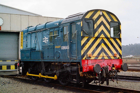 08645 FRIARY (Cat No MSP08645B) Laira Depot Plymouth 04-04-1987 Mike Spencer 037
