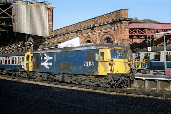 73114 & EMU2807 Bournemouth 14-11-1987 Mike Spencer 102