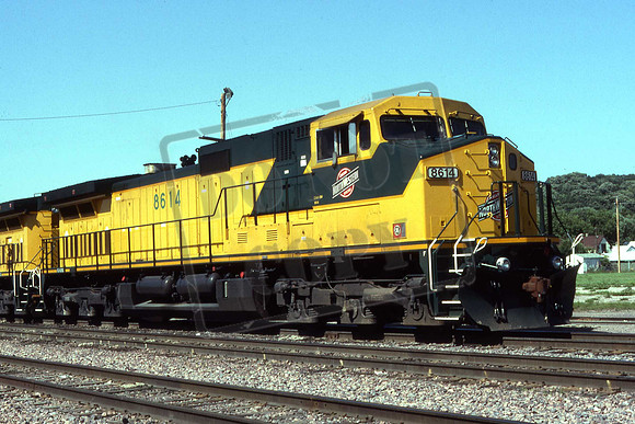 8614 CNW8614 C44-9W CNW COUNCIL BLUFFS. JUNE 15TH 1994 KEN CHURCH
