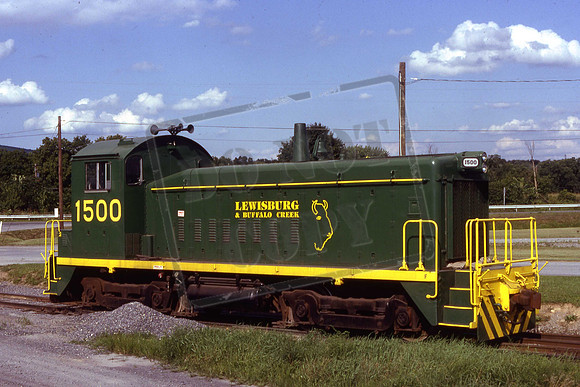 1500 LBC SW8 LEWISBURG & BUFFALO CREEK. Winfield, PA. 12-8-1992 J Harlen Wilson