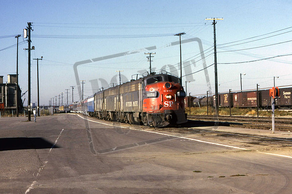 6451 SP FP7A On an Amtrak duty at Los Angeles, California. September 1972 Thomas A Helliwell