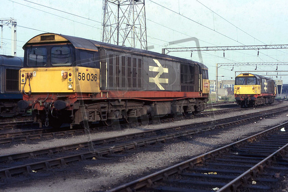 58036 58031 (Cat No JSM58036) Bescot 1987