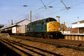 40002 (Cat No UN40002) Warrington Bank Quay 29-10-1982 4D59 Trafford Park - Holyhead liner.