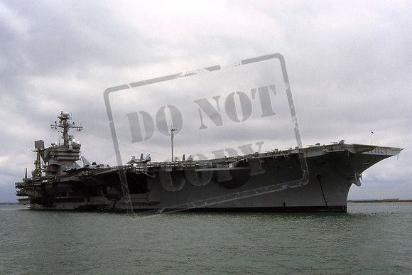 CV67 JOHN F KENNEDY. Off Portsmouth 12-07-96 Gary Goodman