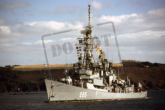 220 HNS220 FORMION Ex US Navy Charles S Adams class destroyer of the Greek navy. 06-09-01