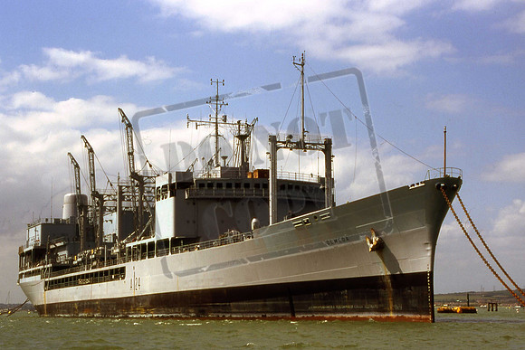 A124 A124B OLMEDA RFA replenishment ship laid up at Portsmouth July 1994 Gary Goodman