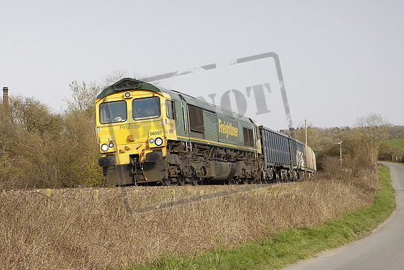 66557 (Cat No MHDIG66557) Crofton 05-03-2026 6V18 13.30Freightliner Heavy Haul Oxford Banbury Road - Whatley Quarry. Martin High