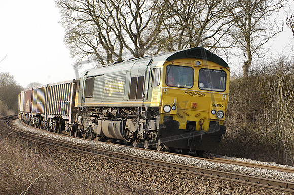 66607 (Cat No MHDIG66607) Crofton 05-03-2026 6A61 Freightliner Heavy Haul 12.24 Whatley Quarry to West Drayton Frays sidings. Martin High