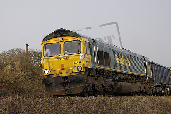 66617 (Cat No MHDIG66617) Corfton 05-03-2026 6Z62 14.20 Freightliner Heavy Haul West Drayton Freys sidings - Whatley Quarry. Martin High