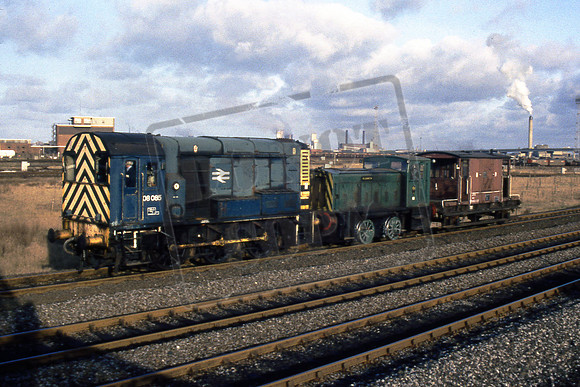 08085 (Cat No 210-21) Towing a shunter called Elizabeth. George Walker.