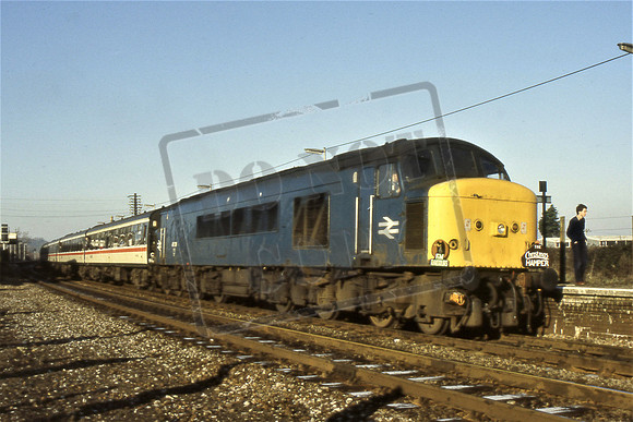 45131 (Cat No 213-39) Christmas Hamper Railtour at Romsey., 28-02-85 Robert Tarling
