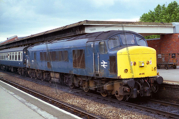 45106 (Cat No MSP45106) Derby 25-07-1987 1E65 Newquay Newcastle to York Mike Spencer 054