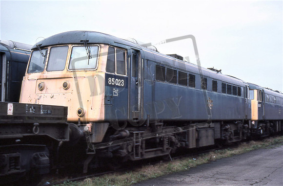 85023 (Cat No TTR 740) Crewe Electric Depot 10-03-91 Martin High