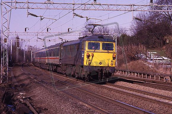 87020 NORTH BRITON (Cat No KMM87020) Hunton Bridge Up Inter-City 20-02-1986 Ken Moseley C0016