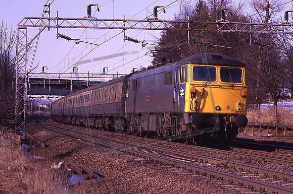 87026 COUNTY OF CHESHIRE (Cat No KMM87026) Dudswell Up Inter-City 26-02-1986 Ken Moseley C0035