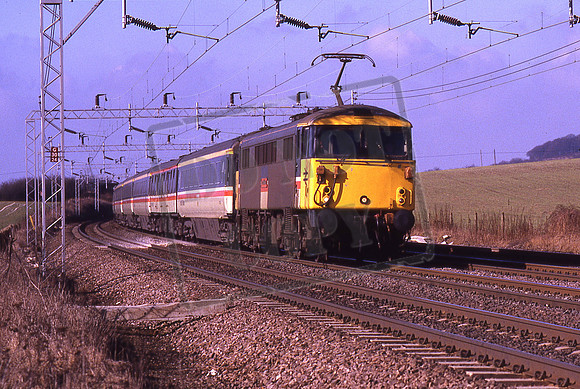87018 LORD NELSON (Cat No KMM87018B) Tring Up Inter-City 07-03-1986 Ken Moseley C0065