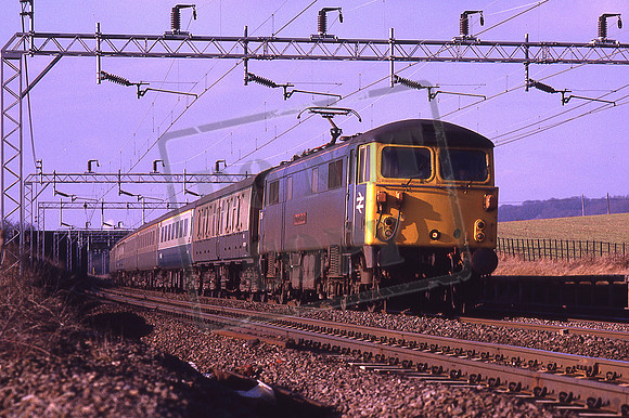 87025 COUNTY OF CHESHIRE (Cat No KMM87025) Tring Up Inter-City 07-03-1986 Ken Moseley C0071