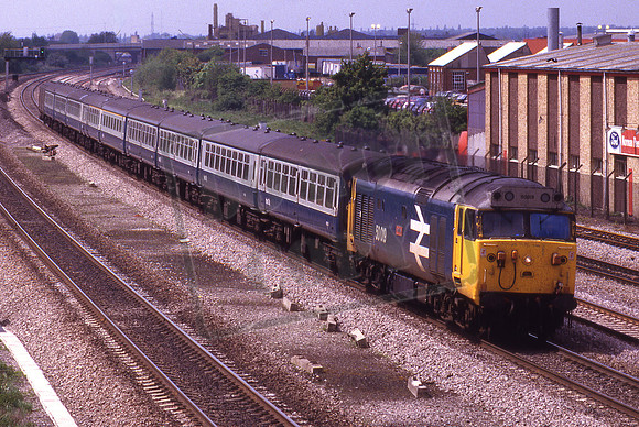 50019 RAMILLIES (Cat No KMM50019) Hayes 1F33 13.00 Oxford - Paddington 19-05-1986 Ken Moseley C0117