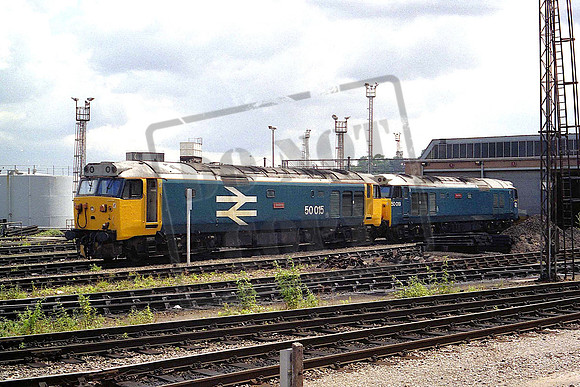 50015 VALIANT & 50019 RAMILLIES (Cat No MSP50015) Bristol Bath Road 25-06-1989 Mike Spencer 190