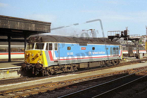 50025 INVINCIBLE (Cat No MSP50025C) Bristol Temple Meads 25-06-1989 Mike Spencer 190