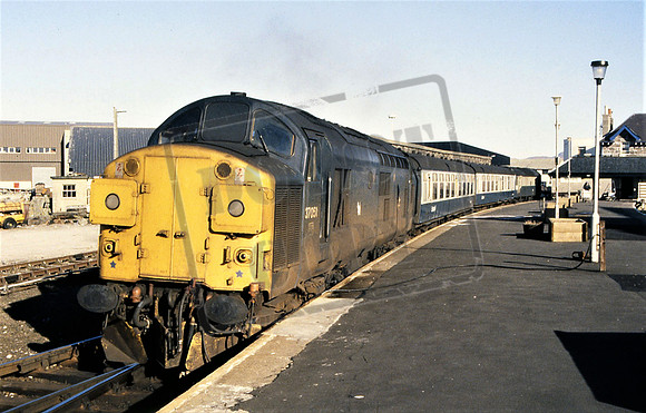 37051 (Cat No TTR1302)  Mallaig. ETHEL on the rear. 16-02-85 Ian Bartlett