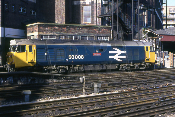 50008 THUNDERER (Cat No TTR1054) Paddington 23-06-84 George Walker