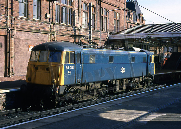 85018 (Cat No TTR1208) Ayr Station 11-06-88 George Walker