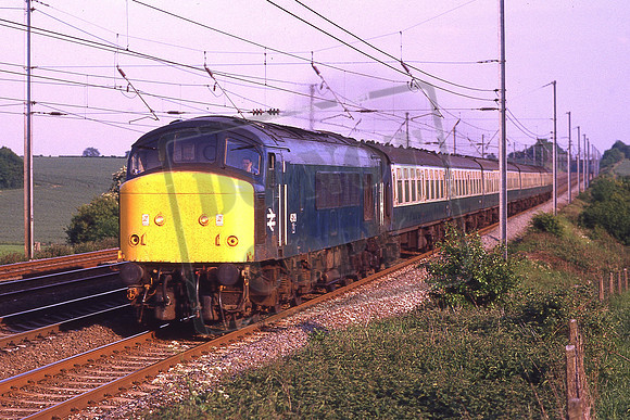 45129 (Cat No KMM45129) Near Ayres End Down Inter-City ECS 12-06-1986 KenMoseley C0187