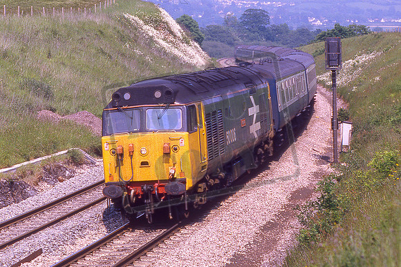 50006 NEPTUNE (Cat No KMM50006) Near Newton Abbot 1V55 09.20 Liverpool Lime Street - Penzance 14-06-1986 Ken Moseley C0216