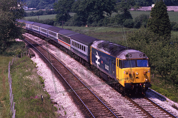 50022 ANSON (Cat No KMM50022B) Aller Junction 1C38 11.35 Paddington - Paignton 14-06-1986 Ken Moseley C0215