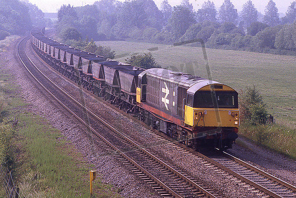 58004 (Cat No KMM58004) Aynho Down MGR ex Didcot Power Staion 26-06-1986 Ken Moseley C0265