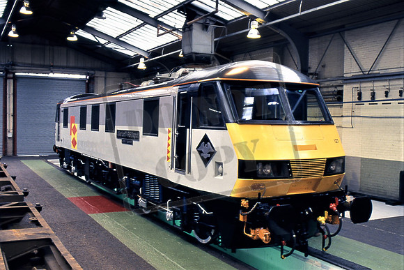 90127 ALLERTON T & RS DEPOT. (Cat No TTR1655) At Allerton Depot on the day of naming. 10-03-93 Colin Marsden