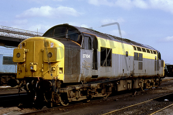 37104 (Cat No TTR1921) Doncaster Carr Depot. 17-04-93 Michael Hill