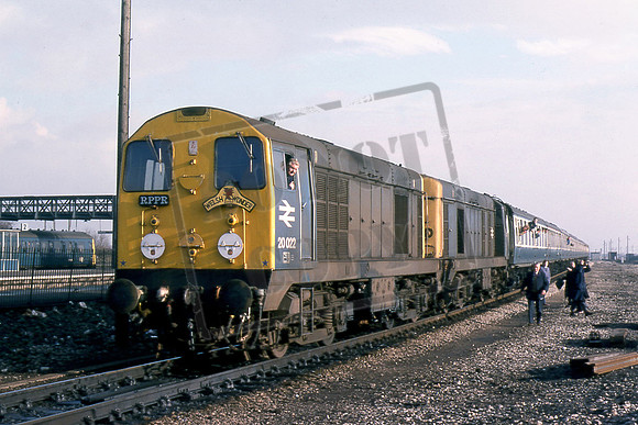 20022 & 20144 (Cat No TTR1978) Severn Tunnel Junction. RPPR Welsh Wonder Railtour. 02-12-78 Colin Marsden
