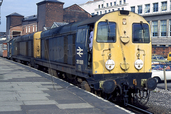 20068 & 20073 (Cat No TTR2028) At Nottingham with a Leicester - Skegness working. Robert Beaumont