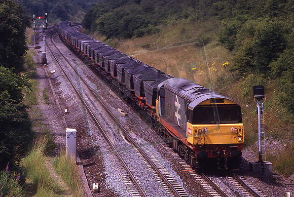 58036 (Cat No KMM58036) 10.12 Toton - Didcot Power Station 7V46 Fenny Compton 16-07-1986 Ken Moseley C0322