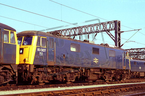 83007 (Cat No TTR2021) At Crewe Holding Yard. 04-07-83 Robert Beaumont