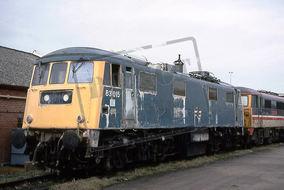 83015 (Cat No TTR772) Crewe Electric Depot 10-03-91 Martin High