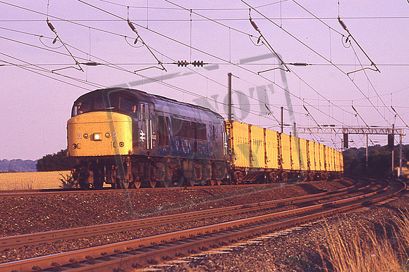 45102 Cat No KMM45102) 18.28 Cricklewood RTS - Forders Sidings 6A62 Near East Hyde 20-08-1986 Ken Moseley C0355