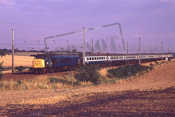 45134 (Cat No KMM45134) 17.35 St Pancras - Derby 1P13 Near East Hyde 20-08-1986 Ken Moseley C0354