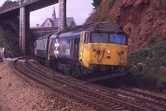 50018 RESOLUTION (Cat No KMNM50018) 07.35 Penzance - Aberdeen 1S71 Teignmouth 23-08-1986 Ken Moseley C0356