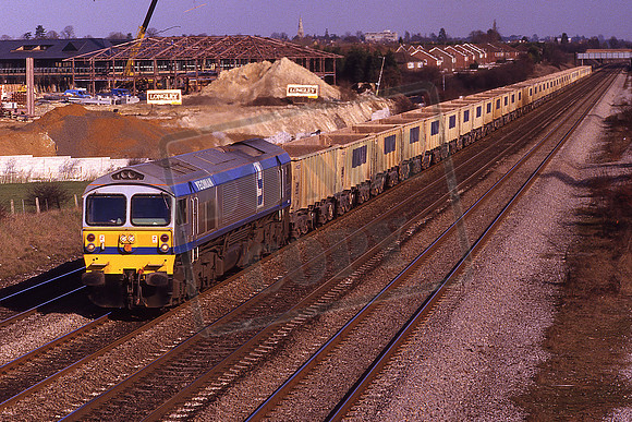 59002 YEOMAN ENTERPRISE (Cat No KMM59002) 10.24 Purfleet - Merehead Quarry. Woodlands Park Maidenhead 20-02-1987 Ken Moseley C0469