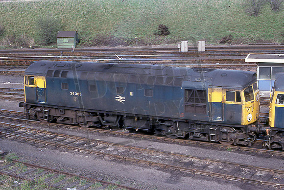 26003 (Cat No BG26003) MILLERHILL YARD APRIL 82 BRUCE GALLOWAY