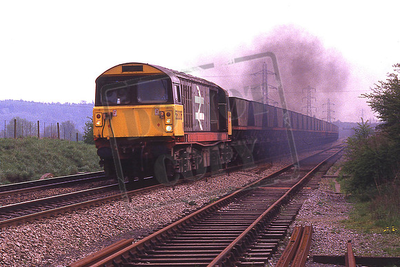 58006 (Cat No KMM58006) 15.45 Didcot Power Station - Toton 6M28 Radley 24-07-1987 Ken Moseley C0584
