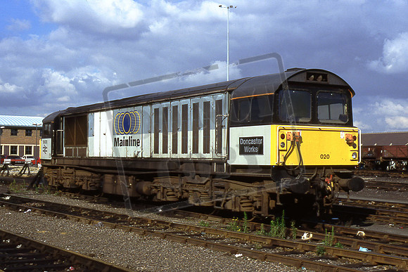 58020 DONCASTER WORKS (Cat No TTR2358) Hither Green 21-10-95 Michael Hill