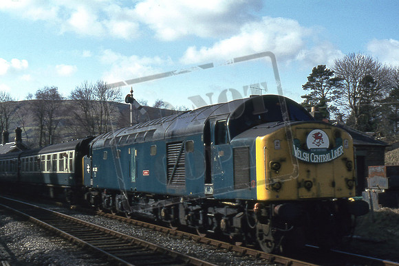 40035 APAPA (Cat N0 212-33) Llanwrtydwells F & W Railtours Welsh Central Liner. 03-03-84 Robert Tarling