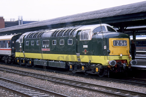 D9000 ROYAL SCOTS GREY. Reading General 1Z56 tout from Bristol to Paddington. 13-04-97 Darren Ford