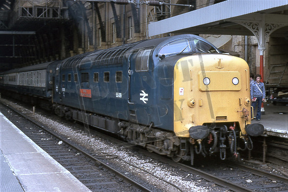 55019 ROYAL HIGHLAND FUSILIER (Cat No TTR10024) Kings Cross on the 13.05 Cleethorpes working.04-08-79 David Canning